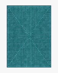 Inkdrop Blue & Teal Rug by Jonathan Adler