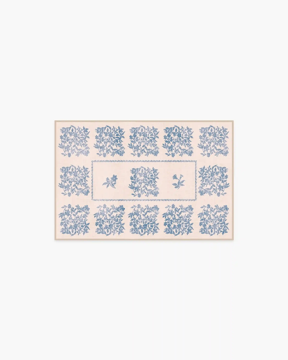 Iona Cream & Blue Rug