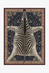 On Safari Sapphire Rug by Iris Apfel