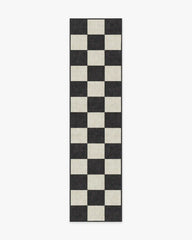 Jaque Checkered Black Rug
