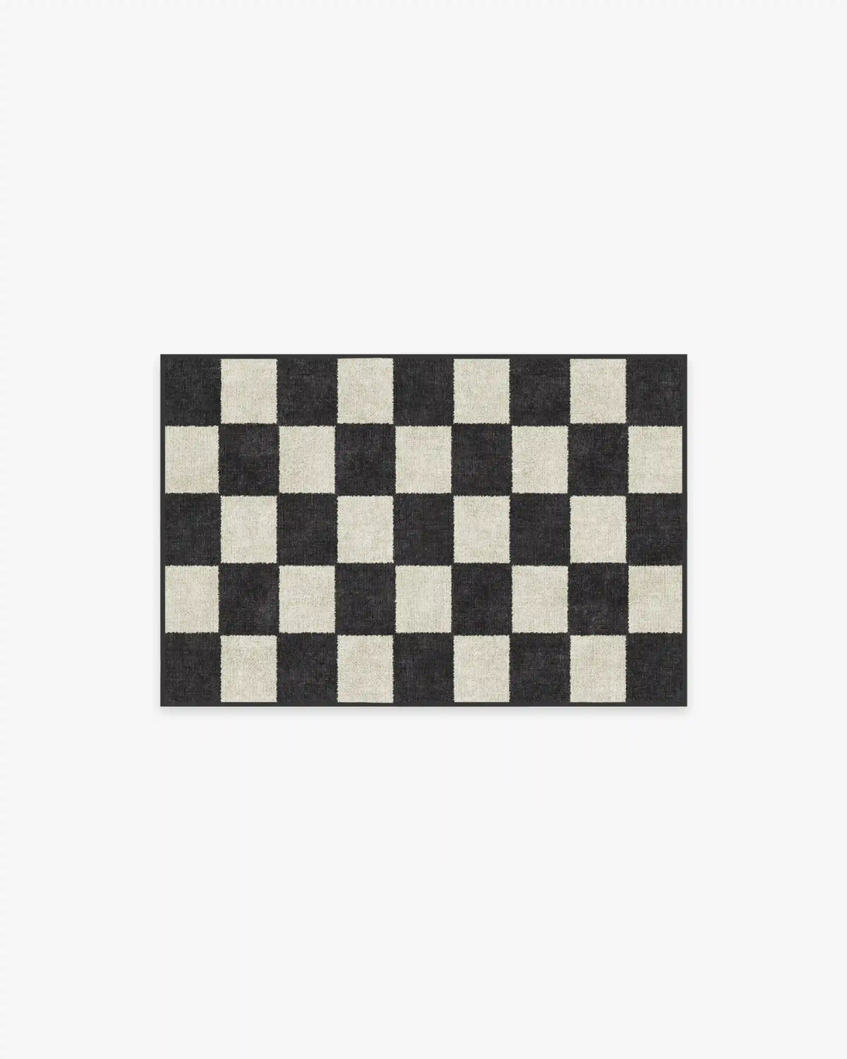 Jaque Checkered Black Rug