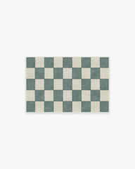 Jaque Checkered Slate Green Rug