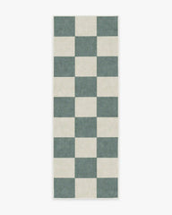 Jaque Checkered Slate Green Rug