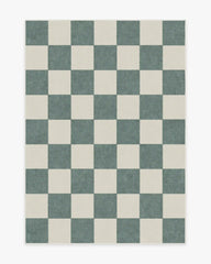 Jaque Checkered Slate Green Rug