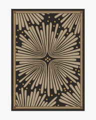 Gatsby Black & Gold Rug by Jonathan Adler