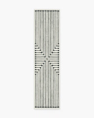 Inkdrop Black & Ivory Rug by Jonathan Adler