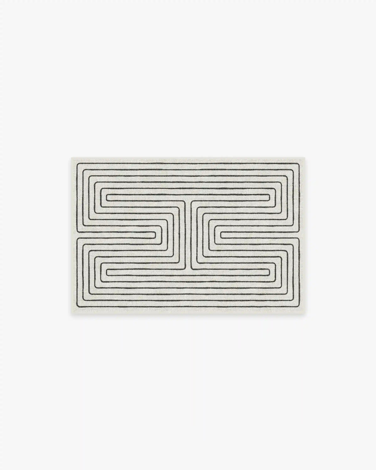 Labyrinth Black & Ivory Rug by Jonathan Adler