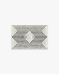 Labyrinth Black & Ivory Rug by Jonathan Adler
