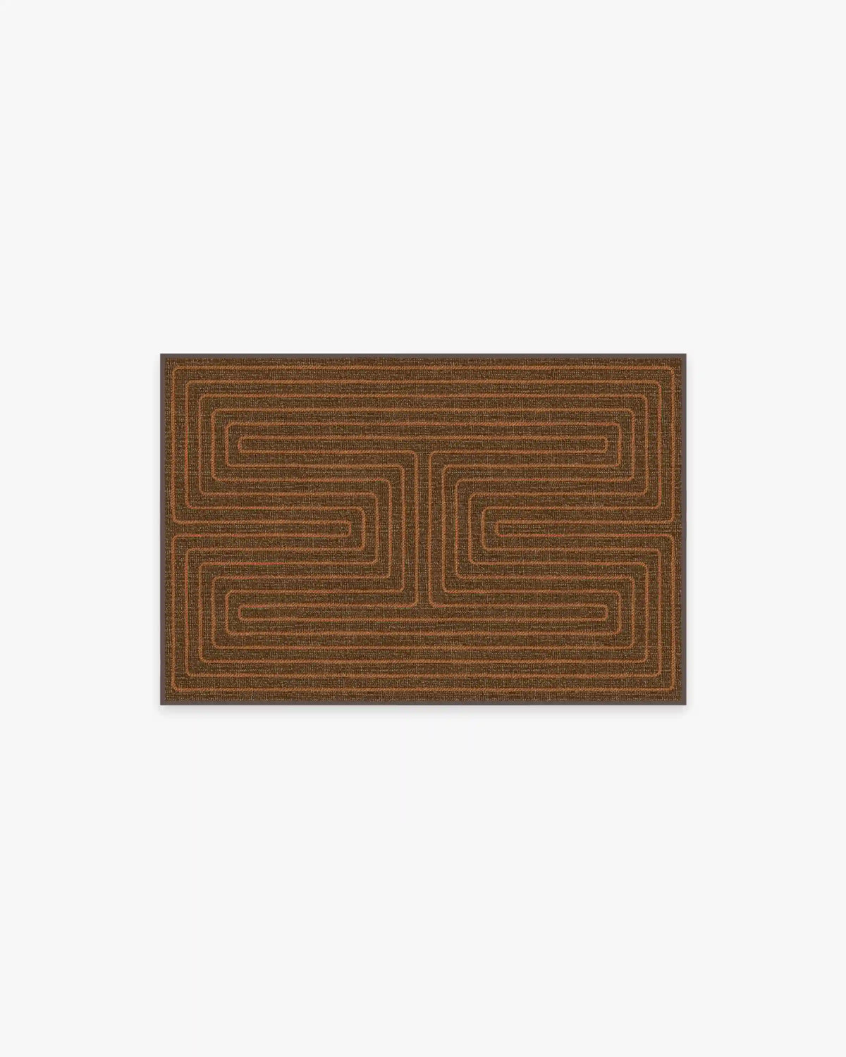Labyrinth Brown & Orange Rug by Jonathan Adler