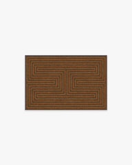 Labyrinth Brown & Orange Rug by Jonathan Adler