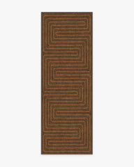 Labyrinth Brown & Orange Rug by Jonathan Adler