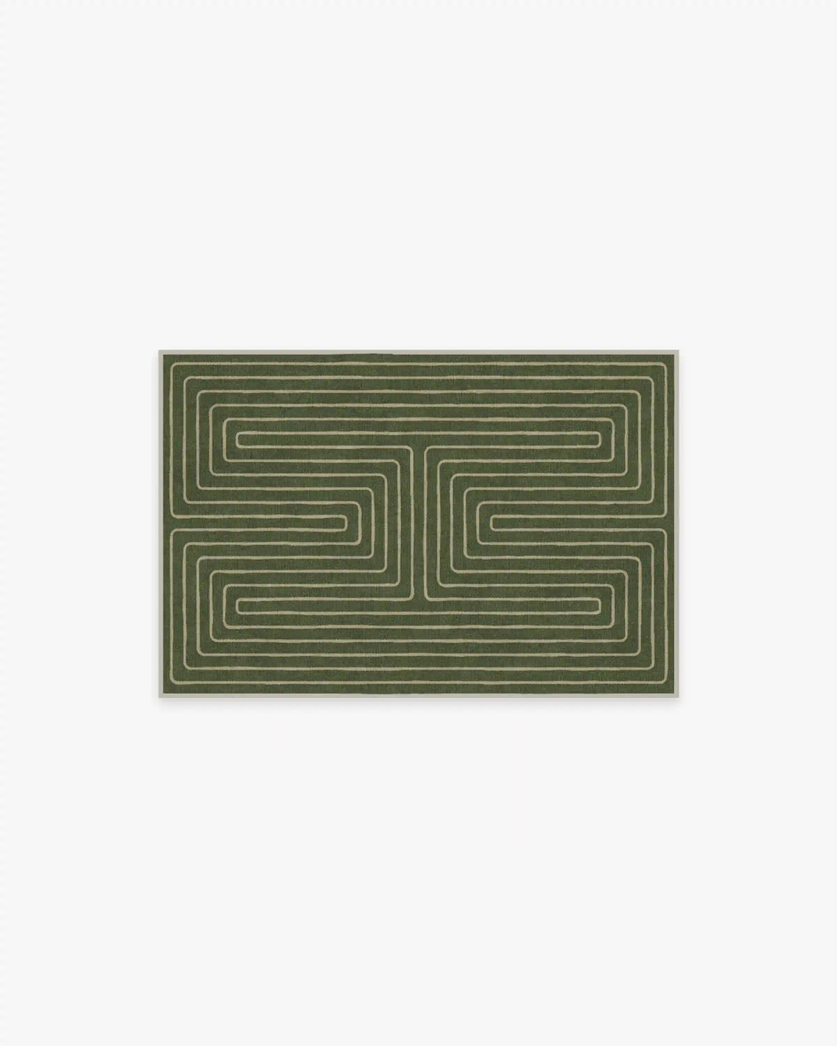 Labyrinth Fern Green Rug by Jonathan Adler