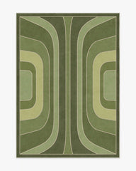 Paradox Green Rug by Jonathan Adler