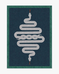 Venom Sapphire Rug by Jonathan Adler