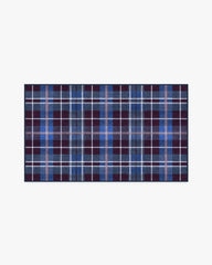 Josa Plaid Burgundy & Blue Rug by Humberto Leon