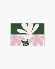 Kolmikko Green & Pink Rug by Marimekko