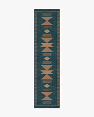 Lark Blue & Rose Rug