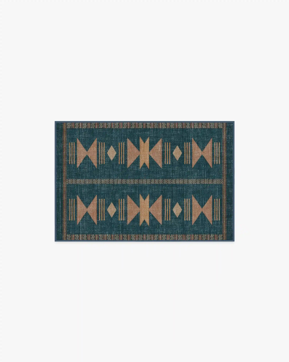 Lark Blue & Rose Rug