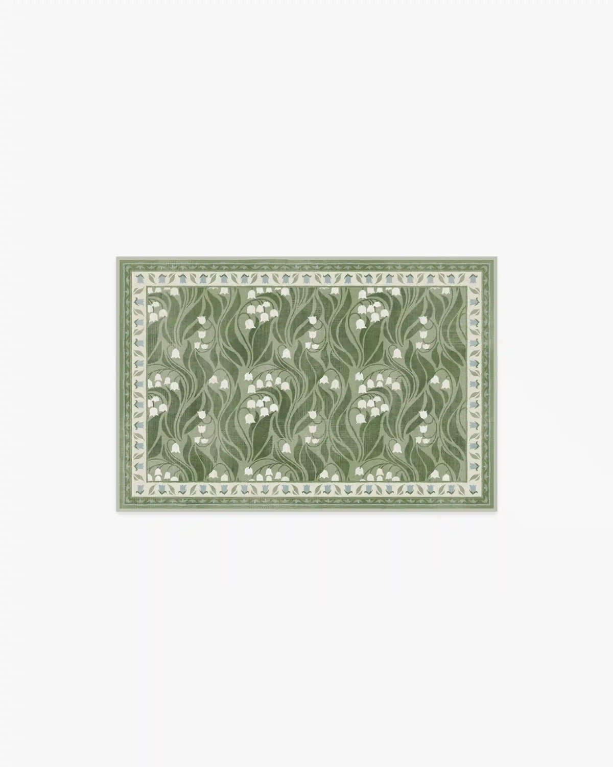 Lila Green & Ivory Rug