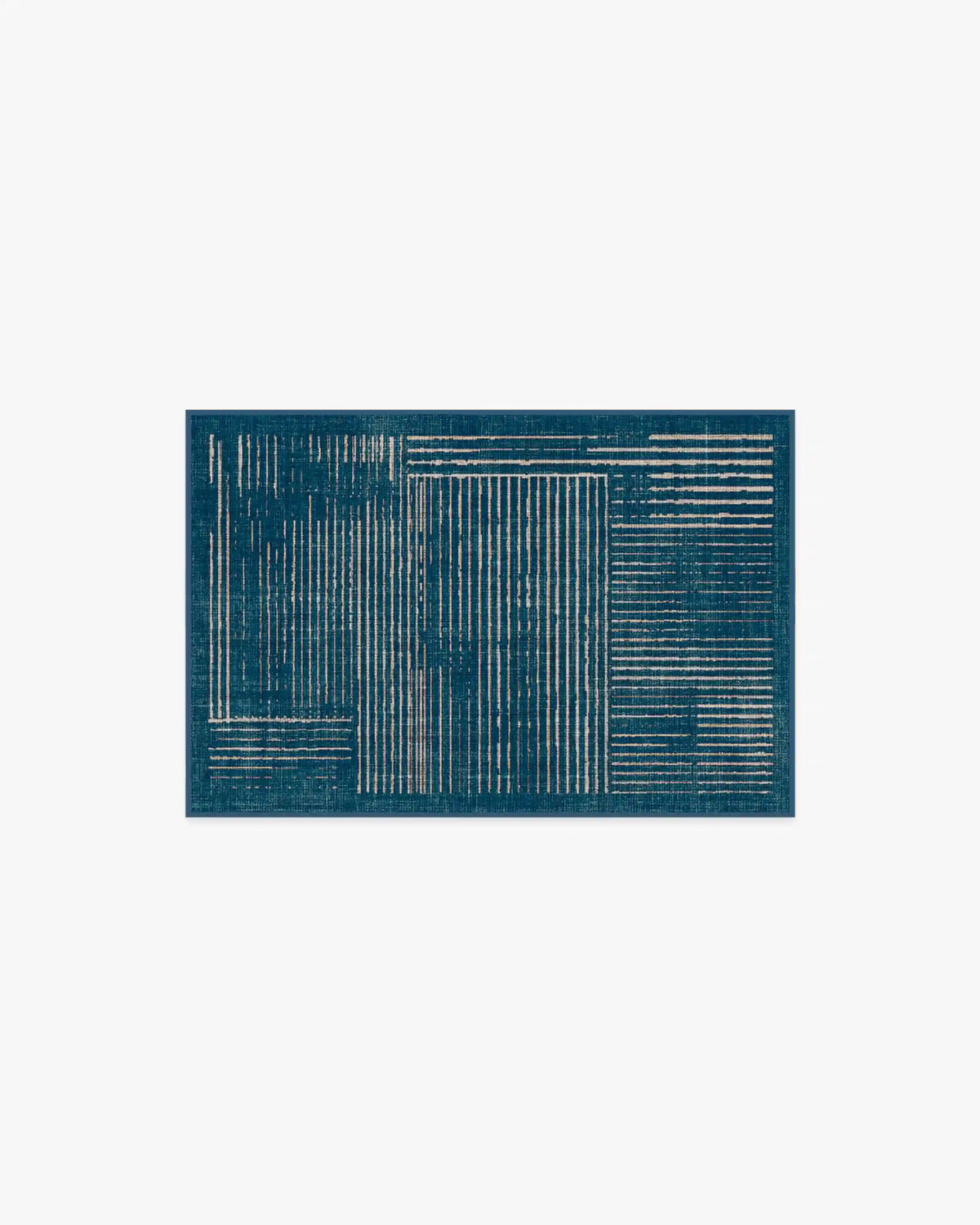 Linear Oasis Blue Rug