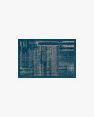 Linear Oasis Blue Rug