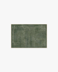 Linear Oasis Green Rug