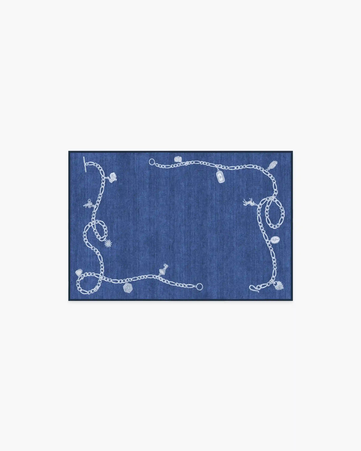 M&E Charms Midnight Blue Rug by Humberto Leon