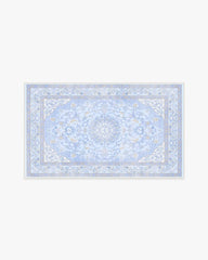Mazzy Ornamental Blue Rug by Humberto Leon