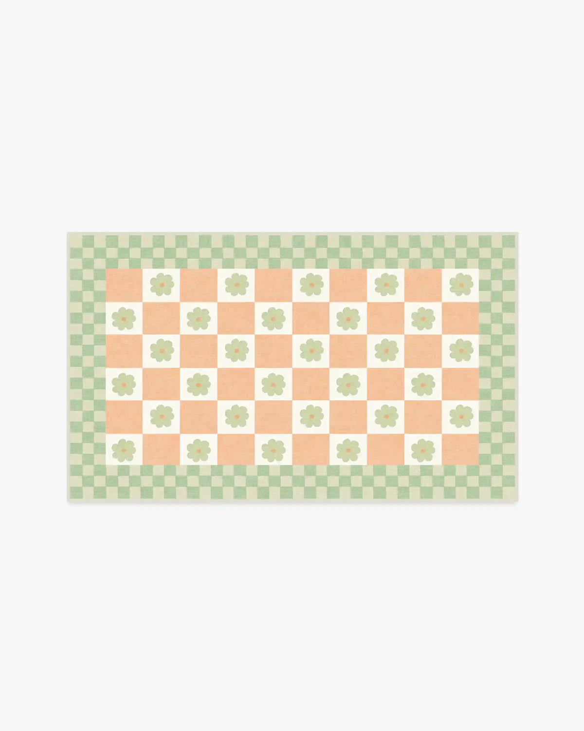 Mini Daisy Checkerboard Rug