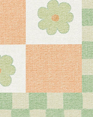 Mini Daisy Checkerboard Rug