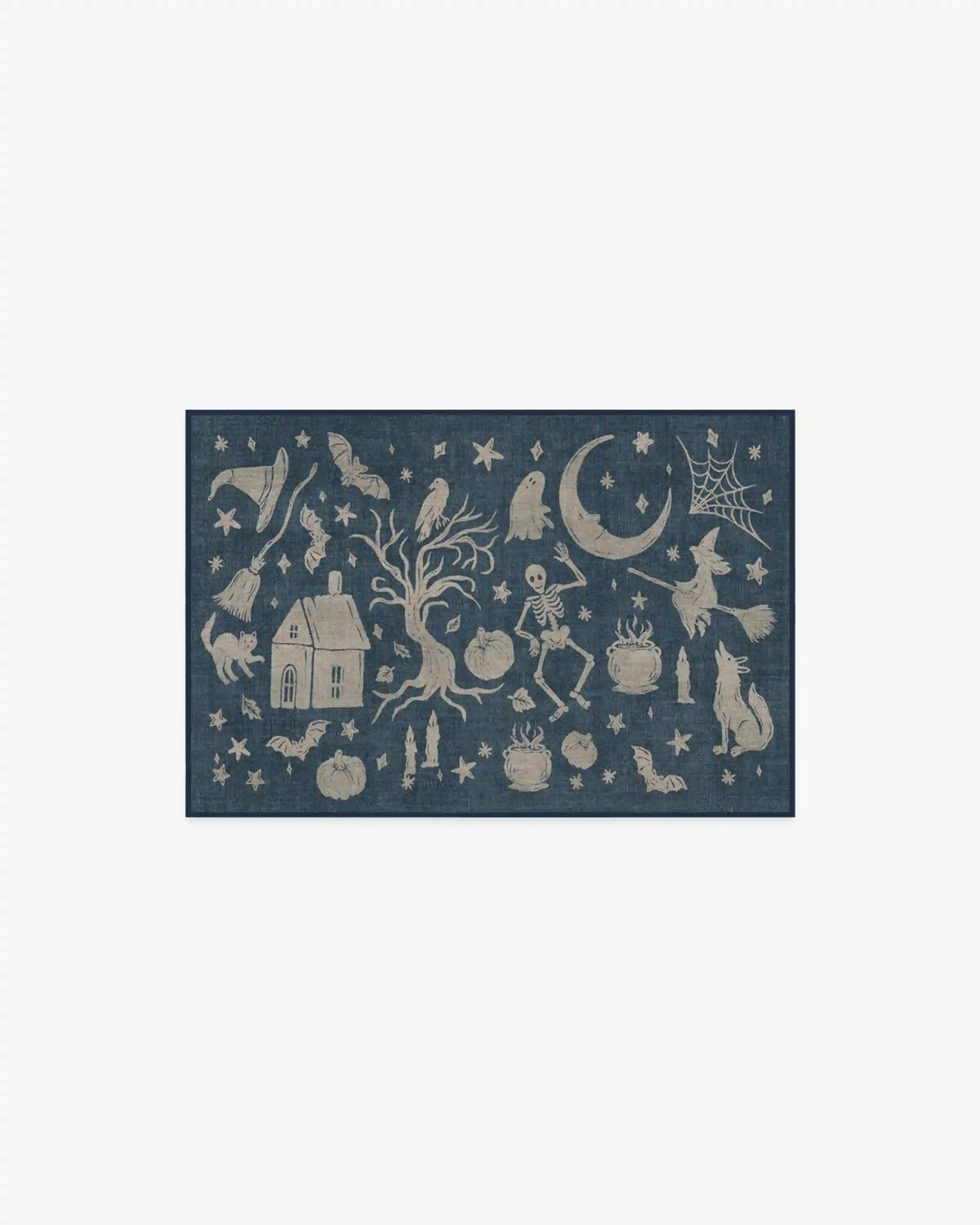 Moonlit Creatures Navy Rug