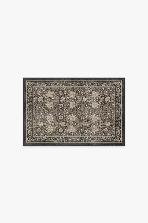 Honeysuckle & Tulip Dark Wood Rug by Morris & Co.