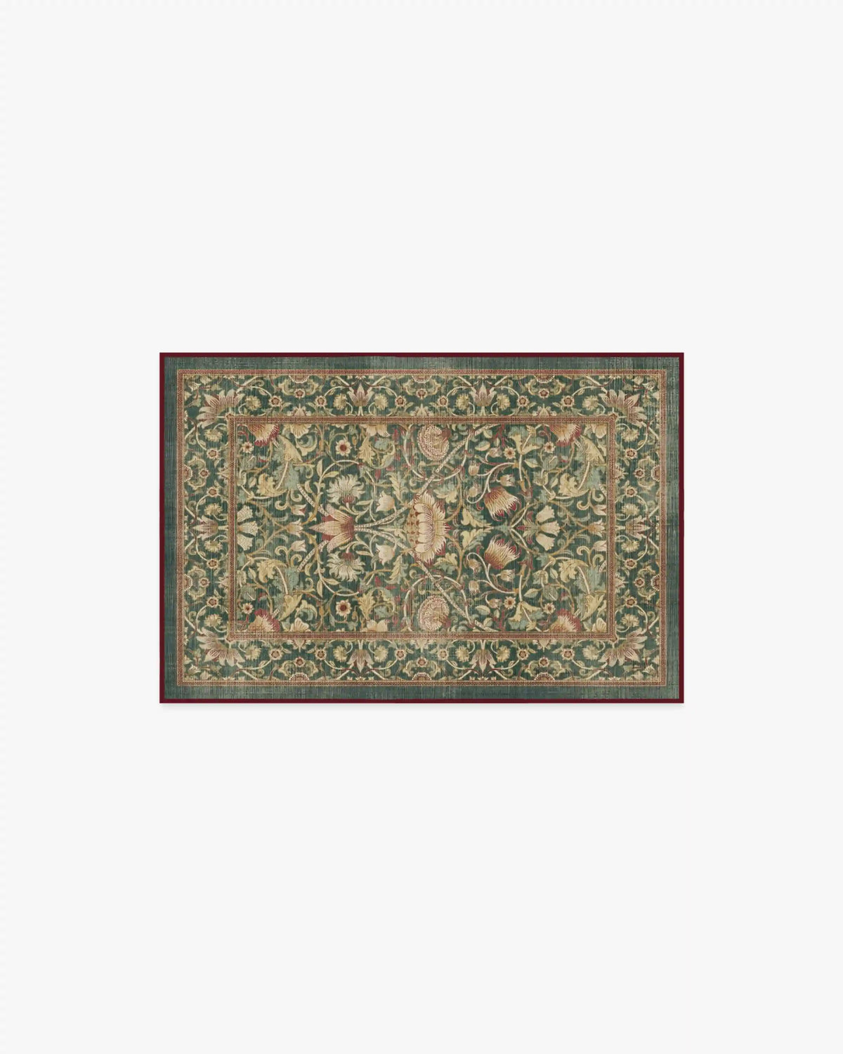 Lodden Soft Evergreen & Gold Rug by Morris & Co.