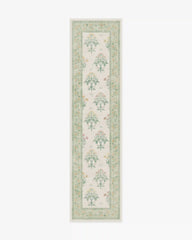 Meadow Sweet Ivory & Green Rug by Morris & Co.