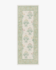 Meadow Sweet Ivory & Green Rug by Morris & Co.