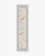 Newill Ivory & Blue Rug by Morris & Co.