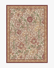 Pink & Rose Burgundy Rug by Morris & Co.