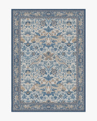 Strawberry Thief Indigo & Ivory Rug by Morris & Co.
