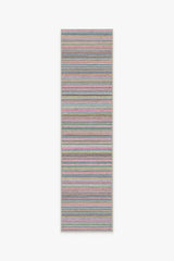 Multi Stripe Polychrome Rug