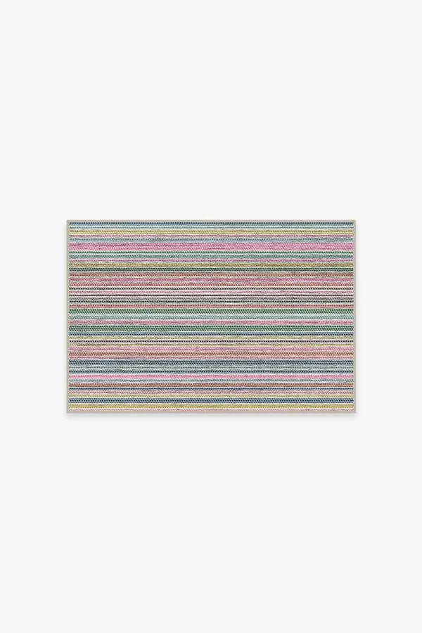 Multi Stripe Polychrome Rug