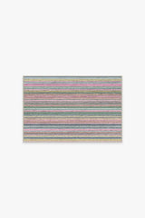 Multi Stripe Polychrome Rug