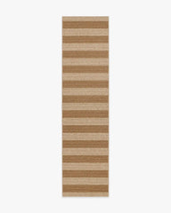 Nolan Bold Stripe Natural & Dark Natural Performance Weave Rug