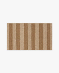 Nolan Bold Stripe Natural & Dark Natural Performance Weave Rug