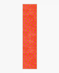 Nonna's Checkerboard Coral & Butterscotch Rug by Dan Pelosi
