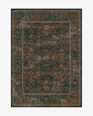 Ophelia Navy & Redwood Rug