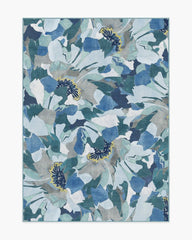 Peony Promenade Slate Blue Rug by Liberty