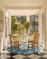 Peony Promenade Slate Blue Rug by Liberty