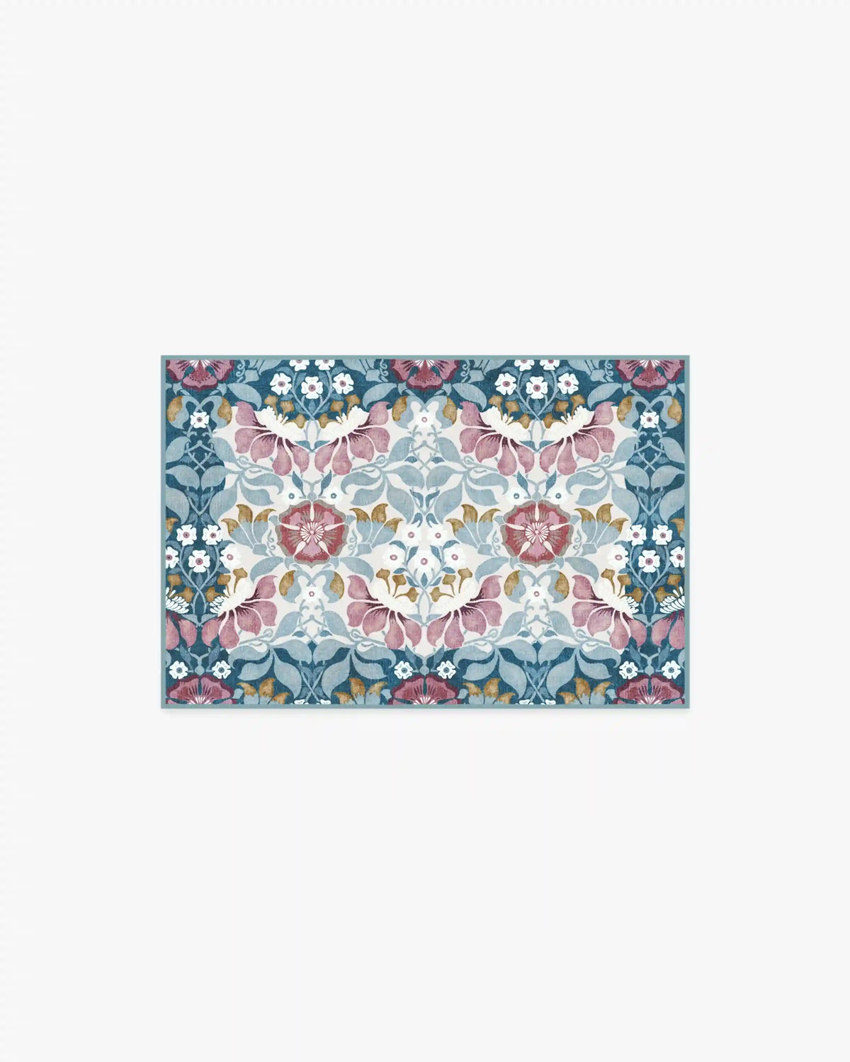 Persephone Ivory & Blue Rug by Liberty