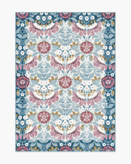 Persephone Ivory & Blue Rug by Liberty