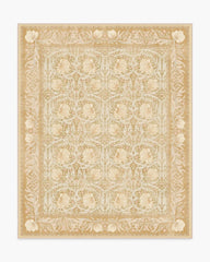 Pimpernel Light Ochre Rug by Morris & Co.